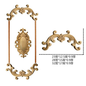 Trang Trí Gỗ Khắc Tủ Lớp Phủ Gỗ Appliques Và Miếng Chêm - Product Image 2