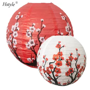 12Inch 14 Inch Japanse Sakura Lantaarns Kersenbloesem Papier Lantaarn Oosterse Stijl Bruiloft Decoratie Lantaarn In Voorraad Sd009