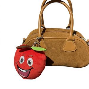 Llaveros de Peluche de Frutas Adorables, Colgantes para Bolsos de Manzana y Fresa, Mini Peluches Personalizados - Product Image 1