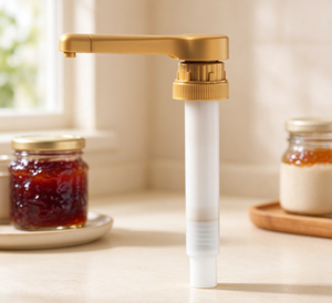 38/400 Gold Jam <b>Pump</b> 15cc 20cc 30cc Food Grade Dispenser <b>Pump</b> For Fruit Particle Pulp Jam <b>Syrup</b> Sauce Honey - Product Image 2