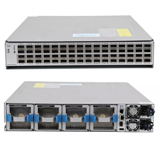 New N9K-C9364C-GX for Nexus 9364C-GX 400GbE 48 Ports Managed Layer 3 3.6 Tbps High Speed Core Network Switch SNMP Poe 1 Year