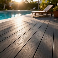Planches de terrasse en composite WPC co-extrudé pour patio extérieur, jardin, terrasse, bord de piscine, balcon, cour, villa, hôtel