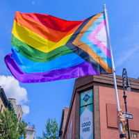 Drapeau national en polyester 3x5 pieds, design personnalisé, drapeau LGBT arc-en-ciel, drapeau de la fierté lesbienne et gay pour les activités