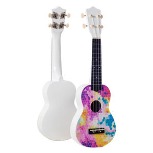 Ukulélé 21 pouces jouable en palissandre ébène touche 38 pouces acoustique petite guitare en nylon cadeau transfrontalier érable arrière/côté - Product Image 5