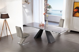 Mesa de Comedor Extensible de Piedra Sinterizada con Base de Metal, Compre Muebles de China en Línea - Product Image 5