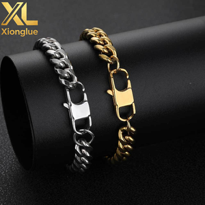 สร้อยคอฮิปฮอปสแตนเลสสตีลสำหรับทุกเพศ ขายส่ง ชุบทอง 18K PVD แบบโซ่คิวบันไมอามี ประดับเพชรซิร์คอน - Product Image 5