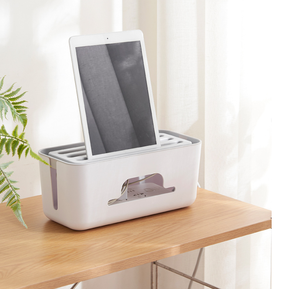 Household Multifunctional Wire Supplies Management Box Organizer Safety Outlet Extension Power Strip Cable Storage Box