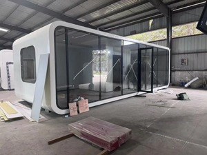 Maison conteneur préfabriquée <span class=keywords><strong>en</strong></span> acier American Standard Tiny Living Apple Cabin Coffee Shed <span class=keywords><strong>Garage</strong></span> avec chambre à coucher pour hôtel - Product Image 5