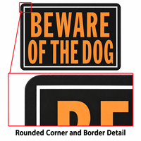 Panneau d'avertissement « Attention, chien » en aluminium noir et orange pour clôture de jardin, portail et signalisation de sécurité pour propriétés privées – Vente en gros