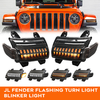 Feux de position à LED à double voie avec clignotants pour Jeep JL