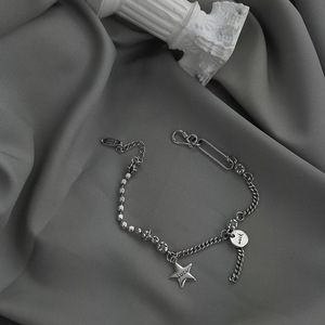 S925 สร้อยข้อมือเงินแท้รูปดาวสำหรับผู้หญิงสไตล์เกาหลีเรียบง่ายเครื่องประดับนักเรียนอินเทรนด์สวมใส่ได้ทุกวัน - Product Image 3