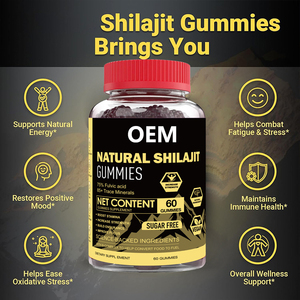 Gummies de Shilajit pur personnalisées OEM/ODM avec Ashwagandha et vitamines pour la santé - Product Image 4
