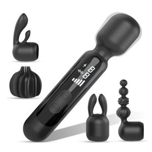 AV Wand pantalla LCD Mini masajeador eléctrico de cuerpo completo para adultos vibrador vibración de 10 frecuencias juguetes sexuales al por mayor para mujer - Product Image 1