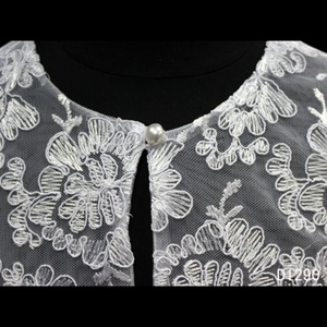 Chal de Vestido D1290 con Bordado Avanzado y <span class=keywords><strong>Encaje</strong></span>, Patrón Floral para Novia o Dama de Honor - Product Image 5