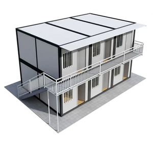 Casa Contenedor Desmontable Moderna, Independiente, con Solárium, Panel Sándwich Metálico, Tamaño 20 pies/40 pies, para Hotel, Oficina, Uso en Exteriores y Hospitales - Product Image 1