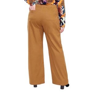 JAROGI <span class=keywords><strong>KAKI</strong></span> donna cotone Casual aderente gamba apertura divisa <span class=keywords><strong>pantaloni</strong></span> a vita alta <span class=keywords><strong>pantaloni</strong></span> Casual ufficio donna <span class=keywords><strong>pantaloni</strong></span> Palazzo - Product Image 2