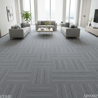 Dalles de moquette pour salle informatique, centre de données, dalles de moquette en polypropylène, ignifuges, résistantes à l'usure, dalles de sol commerciales