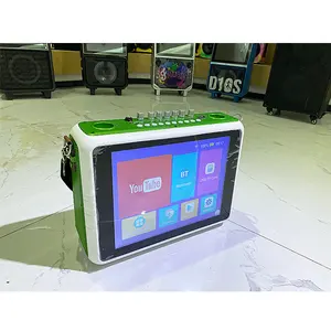 Altavoz WiFi con pantalla táctil de 13 pulgadas, altavoces para escenario de fiesta al aire libre, altavoz profesional de YouTube con pantalla