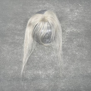 LONGFOR-Toupet à base mono en dentelle indienne pour femmes, longue durée, avec fermeture frontale, couvrant le front, noué à la main - Product Image 5