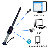 Nuevo HabweID ALR350 2.4G 134.2khz Tipo-C Lector de Microchip RFID ISO11784/5 FDX-B HDX Lector de Etiquetas de Oreja para Animales Lector de RFID para Ganado