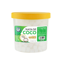 Nata de Coco en vrac, gelée de noix de coco et de konjac pour ingrédients de bubble tea et garniture de desserts aux fruits