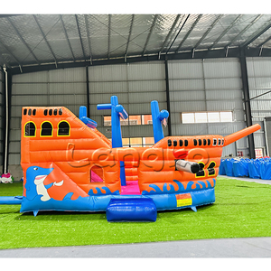 Château gonflable de bateau de pirate bon marché utilisé bonne maison de rebond de PVC à vendre - Product Image 4