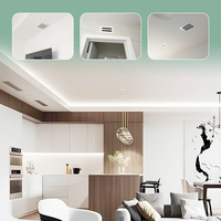 Diffuseur de ventilation linéaire moderne à 2 fentes, grille de ventilation standard pour plafond et murs