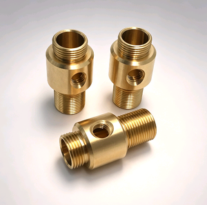 Connecteur en laiton pour instrument <span class=keywords><strong>de</strong></span> laboratoire LEITE, répartiteur <span class=keywords><strong>de</strong></span> fluide à trois voies en laiton <span class=keywords><strong>de</strong></span> précision avec filetage mâle - Product Image 4