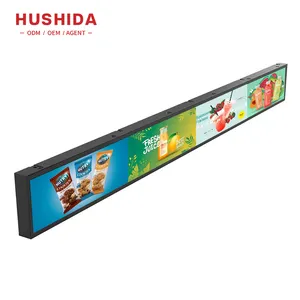 Factory Full Sizes Commercial Indoor Android Stretched Bar Lcd Displays Horizontal Touch Screen Bar