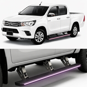Marchepieds électriques automatiques en alliage d'aluminium avec éclairage LED coloré pour <span class=keywords><strong>TOYOTA</strong></span> Hilux REVO 2015-2019 - Product Image 3