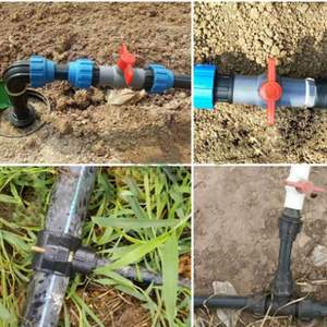 Commutateur d'angle MDPE 20mm Séparateur d'eau pour l'irrigation Vannes de commutation d'eau Connecteur droit Vanne à boisseau sphérique Connecteur rapide MDPE PE - Product Image 6