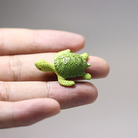 Tortue de mer tortue de mer Miniature animaux de mer modèle Terrarium Figurines décor de paysage Mini jardin, accessoire de paysage de mer