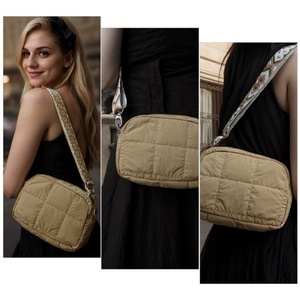 Bolso Bandolera de Nylon Acolchado para Mujer, con Correa de Hombro Ajustable de Jacquard, Suministro de Fábrica - Product Image 6