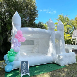 Nouvelle maison de rebond gonflable <span class=keywords><strong>bleu</strong></span> clair avec toboggan, piscine à balles, château gonflable pour enfants, fête, <span class=keywords><strong>ballon</strong></span>, château gonflable pour événements, château gonflable pour fête - Product Image 5