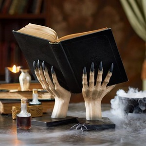 Soporte para Libros de Resina con Forma de Mano de Bruja, Decoración de Halloween, Adorno para Escritorio Interior - Product Image 1