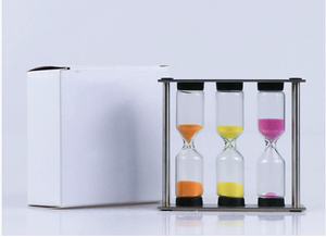 <span class=keywords><strong>Sablier</strong></span> à <span class=keywords><strong>thé</strong></span> en métal au design moderne 3 4 5 minutes avec fonction de rotation pour le chronométrage et les souvenirs - Product Image 2