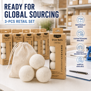 Boules de séchage efficaces sans produits chimiques pour réduire l'électricité statique et adoucir naturellement les tissus, réutilisables - Product Image 1