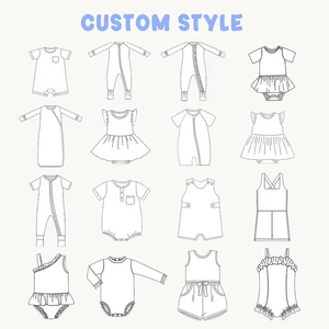 Ensemble de vêtements pour nouveau-né en coton 100% blanc uni avec <span class=keywords><strong>col</strong></span> Peter Pan personnalisé, barboteuse et bonnet assortis, monogramme - Product Image 5