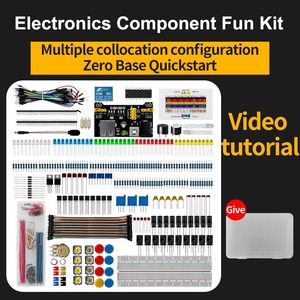 Thành phần điện tử vui vẻ Kit với Power Supply Module Jumper dây chính xác chiết 830 tie-điểm Breadboard - Product Image 3