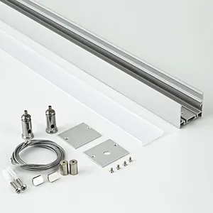 40x35mm aluminum led channel track light and high light output linear aluminum lamp led housing