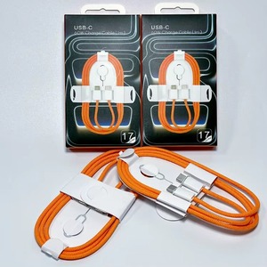 สายชาร์จเร็ว Type-C to Type-C 60W PD ความยาว 1 เมตร สายถักไนลอน ชาร์จเร็ว USB-C to USB-C สำหรับ iPhone 15/16/17 - Product Image 1