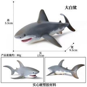 Gran tiburón juguetes <span class=keywords><strong>Megalodon</strong></span>, plástico surtido océano Animal tiburón estatuilla realista criatura marina figura de juguete para regalo de colección - Product Image 6