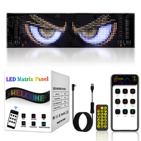 Écran d'affichage de voiture LED ultra-mince Devil Eyes avec Flex Smart Sticker Truck Display Eyes Matrix Mobile App pour la publicité