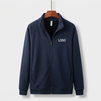 Nouvelle Collection Automne-Hiver 2025 – Blouson Zippé Haut de Gamme Personnalisé pour Homme, Col Montant, en Molleton Uni