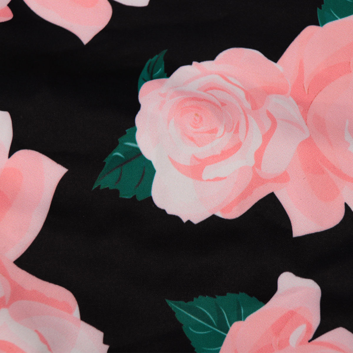 2021 Sexy pink lotus leaf printed high waist bikini hot sale swimsuit