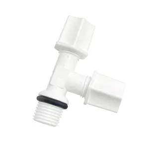 Conector de compresión de plástico para sistema de ósmosis inversa, conector macho de 1/4 pulgadas para sistemas de ósmosis inversa, 1/4 O.D