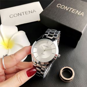 Montres de luxe tendance pour couples, fabrication sur mesure, montres élégantes de haute qualité, acier inoxydable argenté, montres pour femmes - Product Image 1
