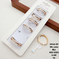 Bijoux XUPING, mode, plaqué or 18 carats, perle, cuivre, bagues pour femmes