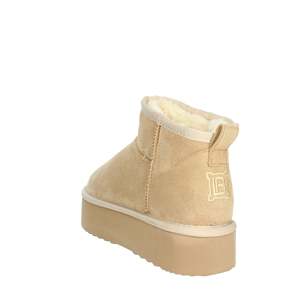 Botines de Mujer Laura Biagiotti, Color Beige, Tacón de Cuña, Modelo 8885 - Product Image 2