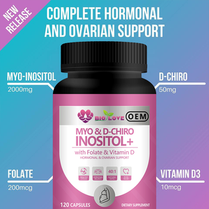 Integratore di Inositolo in Capsule 120 Capsule Complesso di Mio-<span class=keywords><strong>D</strong></span>-Chiro Inositolo Supporto Ormonale Femminile Fornitore di Fabbrica <span class=keywords><strong>Best</strong></span> Seller - Product Image 4